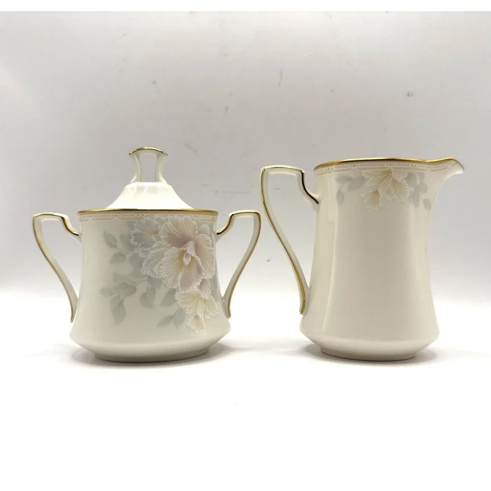 Noritake SWEET SURPRISE Floral Creamer & Sugar Bowl 7702